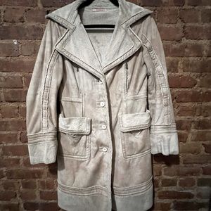 Lamb fur Lined Winter Long Coat Medium